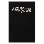 Comme Des Fuckdown Black Cotton Tops & T-Shirt CO-15684-S