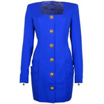 Balmain Blue Wool Dress BA-15520-IT38|XS