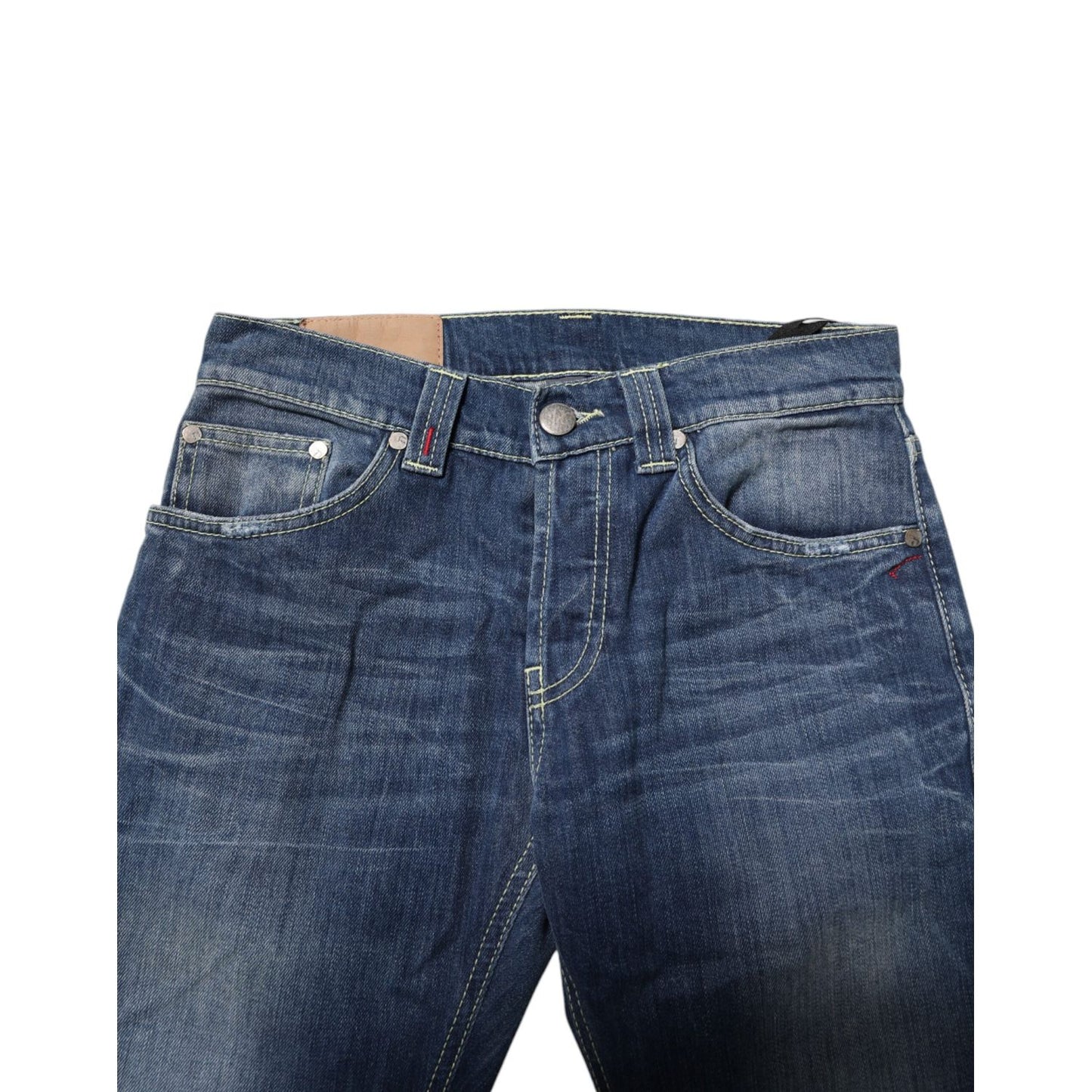 Dondup Blue Washed Skinny Fit Casual Men Denim Jeans