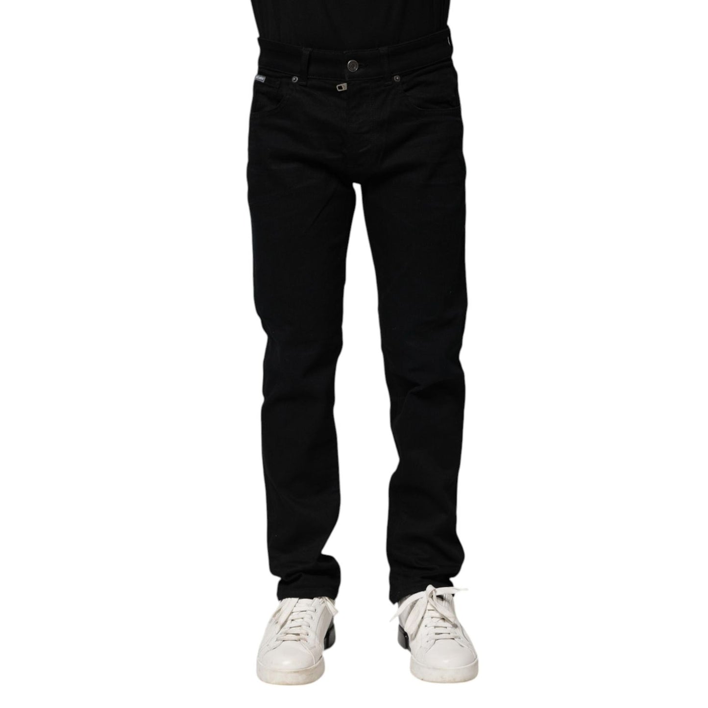 Dolce & Gabbana Black Cotton Skinny Denim Jeans PAN74996-44