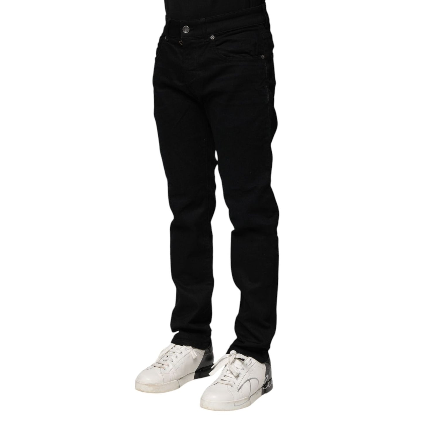 Dolce & Gabbana Black Cotton Skinny Denim Jeans PAN74996-44