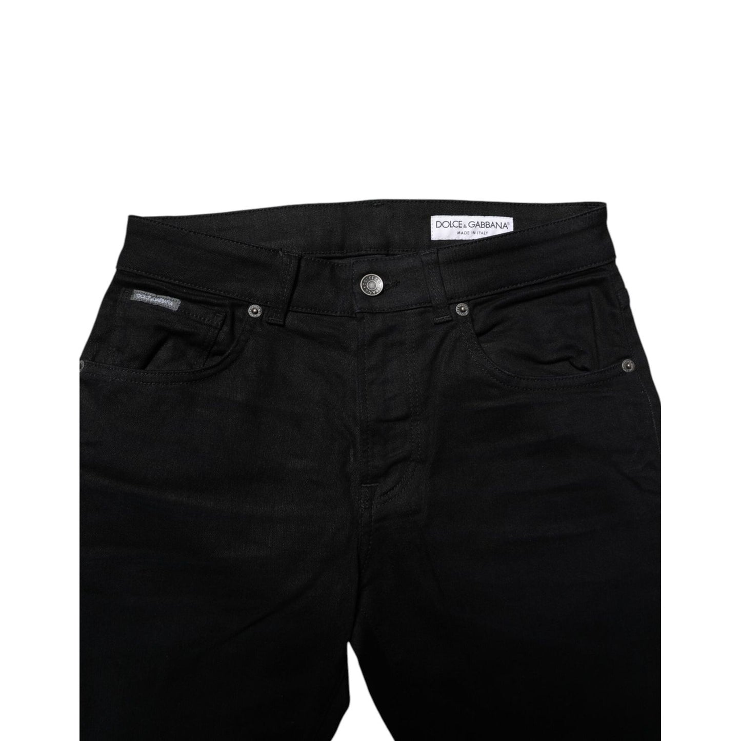Dolce & Gabbana Black Cotton Skinny Denim Jeans PAN74996-44
