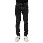 Dolce & Gabbana Black Cotton Skinny Men Denim Jeans PAN75202-46
