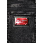 Dolce & Gabbana Black Cotton Skinny Men Denim Jeans PAN75202-46