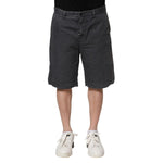 Dolce & Gabbana Dark Gray Cotton Stretch Denim Bermuda Shorts PAN75273-46