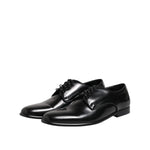 Dolce & Gabbana Black Leather Lace Up Derby Men Dress Shoes MV7478-42