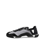 Dolce & Gabbana Black Logo Lace Up Low Top NS1 Sneakers Shoes MV7446-47