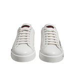 Dolce & Gabbana White Red Logo Low Top Leather Sneakers Shoes MV7540-42