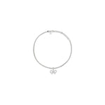 Self-Portrait Tennis necklace with bow pendant SE-PF25621NSLSILVER-ONE SIZE