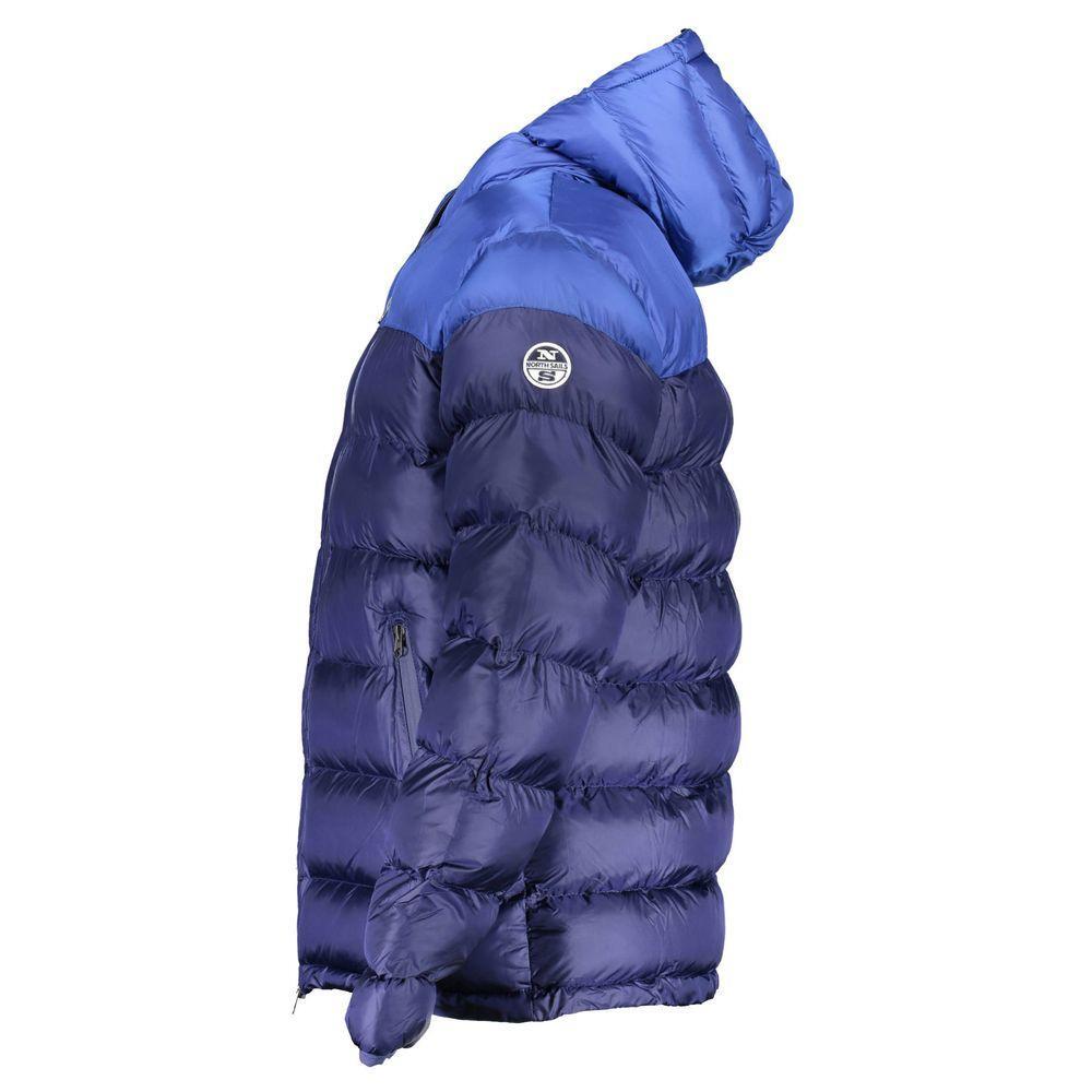 North Sails Blue Polyamide Jacket NO-2668-XXL