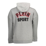 Plein Sport Gray Cotton Sweater PL-11141-XL