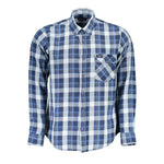 North Sails Blue Cotton Shirt NO-16382-XL