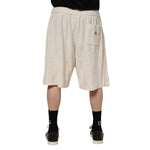 Dolce & Gabbana Ivory Cotton Men Bermuda Sweatshorts Shorts PAN76427-60