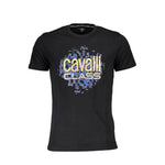 Cavalli Class Black Cotton T-Shirt CA-22315-M