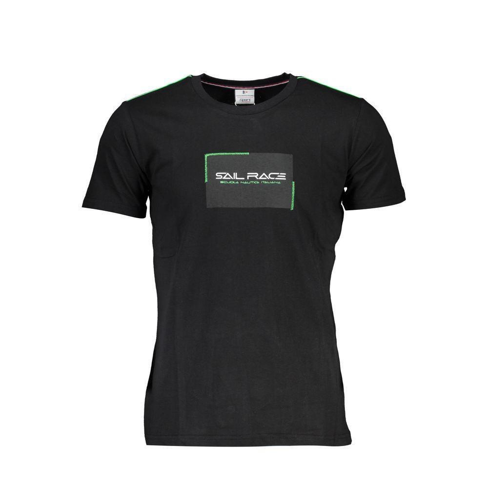 Scuola Nautica Black Cotton T-Shirt SC-22692-L