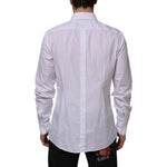 Dolce & Gabbana White Cotton GOLD Long Sleeves Formal Shirt TSH90578-43