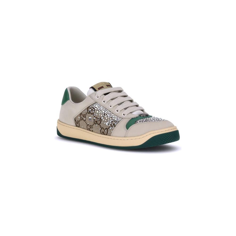Gucci Rhinestone Screener Sneakers