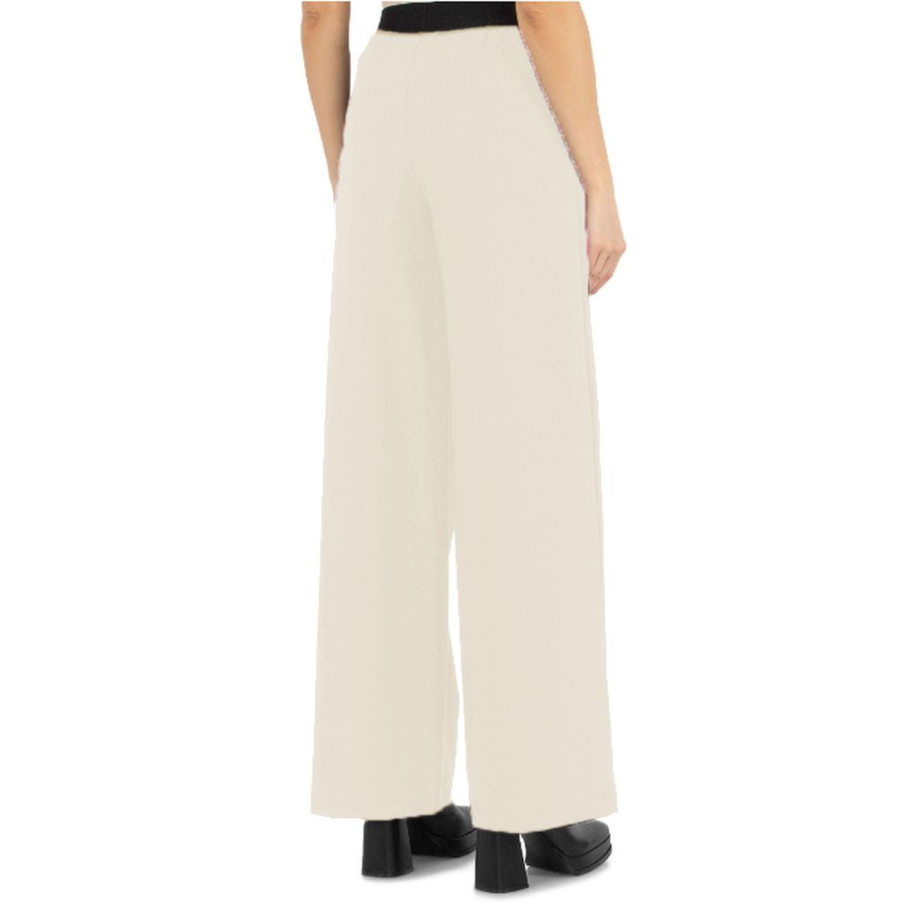 Comme Des Fuckdown Beige Polyester Jeans & Pant CO-15696-S