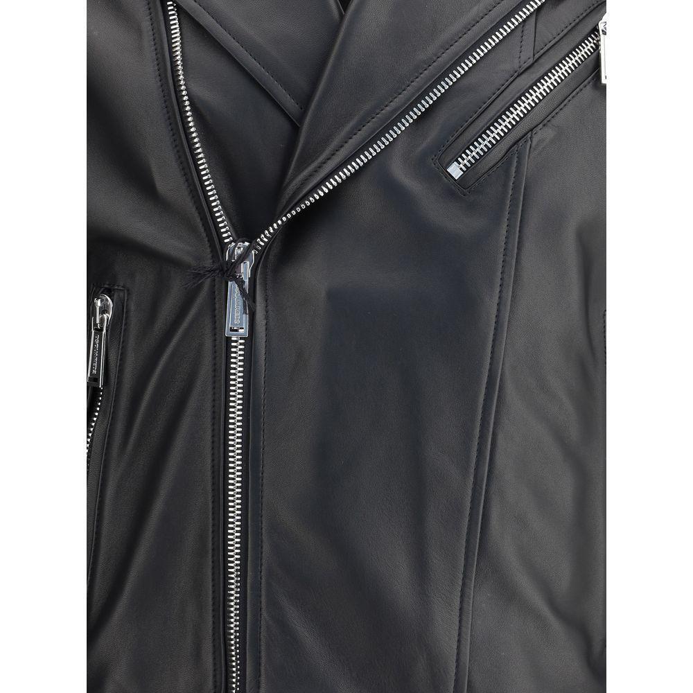 Dsquared² Kiodo leather Jacket DS-S74AM1329SY1491900-IT52 | XL