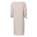 Roberto Cavalli Ivory Viscose Sheath Knee Length Dress DR81527-1