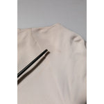 Roberto Cavalli Ivory Viscose Sheath Knee Length Dress DR81527-1