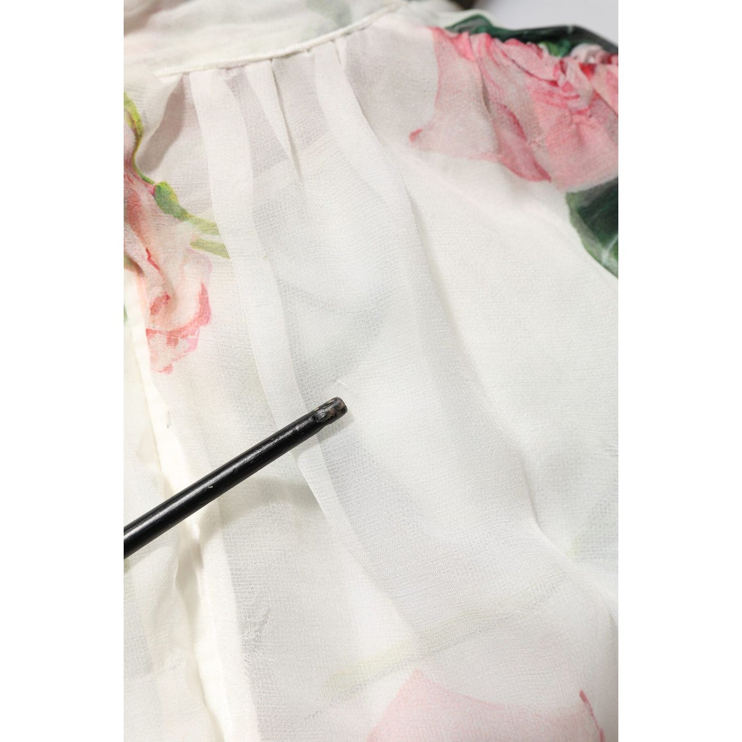 Dolce & Gabbana White Floral Roses Silk Maxi Long Gown Dress DR81742-38