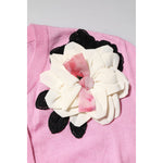 Dolce & Gabbana Pink Floral Detailing Cardigan Sweater TSH87605-36