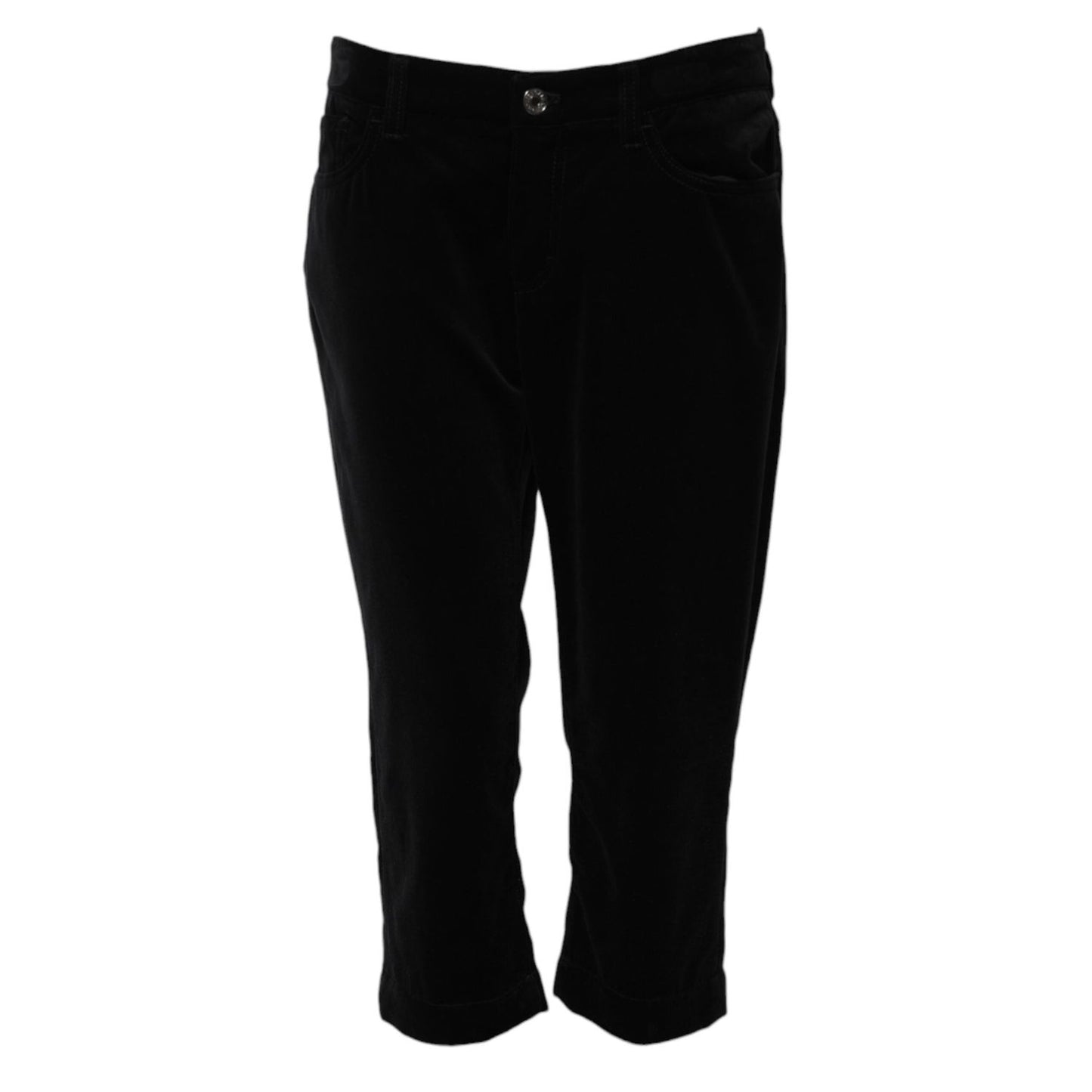 Dolce & Gabbana Black Cotton Skinny Capri Cropped Denim Jeans PAN74670-42