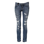 Dolce & Gabbana Blue PRETTY Tattered Skinny Denim Jeans PAN75525-36