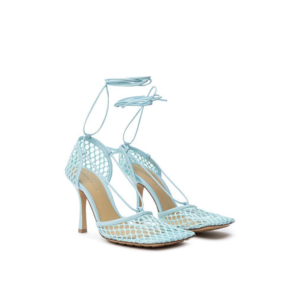 Bottega Veneta Blue Fabric And Leather Sandal BO-935520051436-EU39.5/US9.5