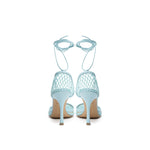 Bottega Veneta Blue Fabric And Leather Sandal BO-935520051436-EU39.5/US9.5