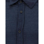 Canali Blue Cotton Shirt