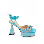 MACH & MACH Blue Leather Platform