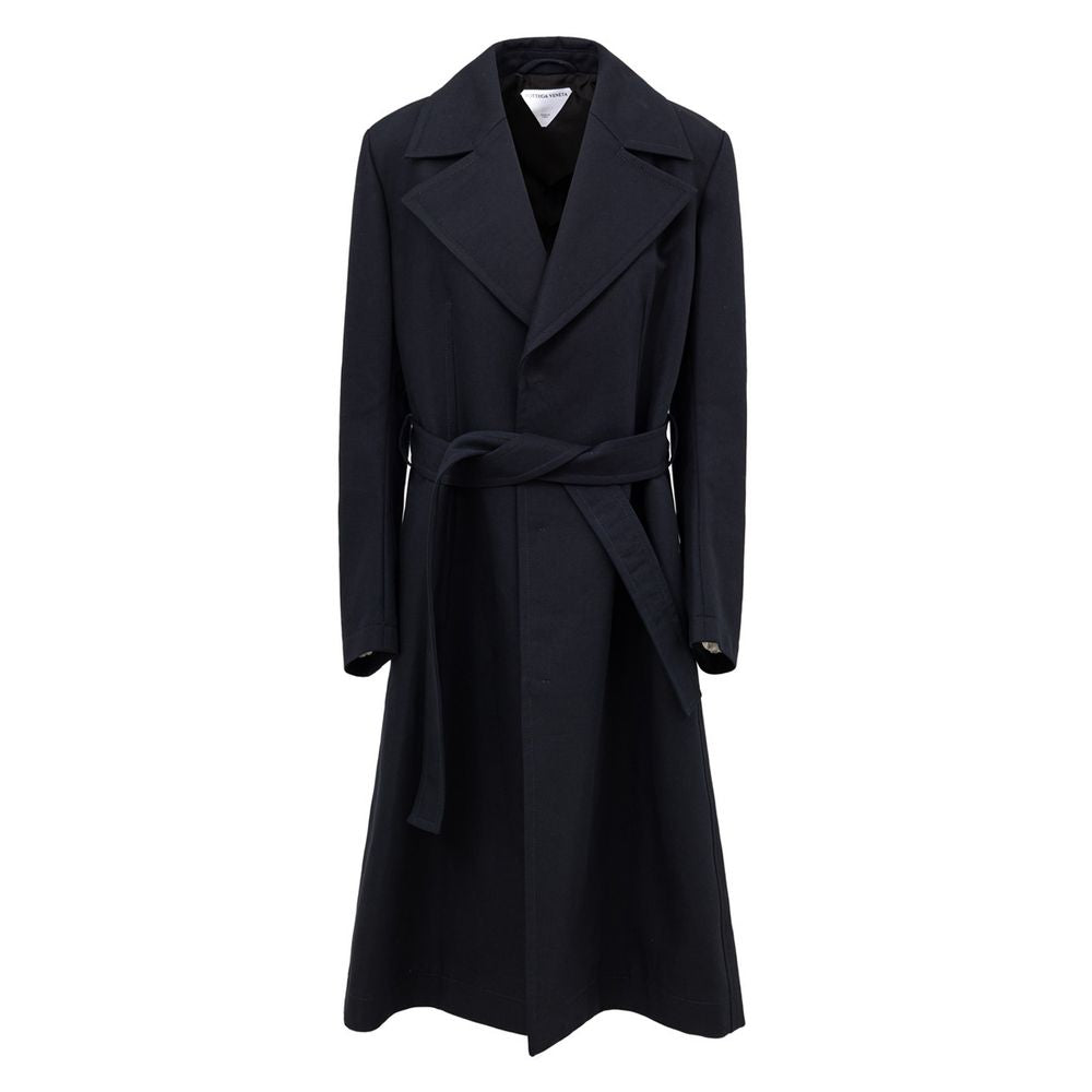 Bottega Veneta Blue Cotton Trench Coat BO-9139673-IT44|L