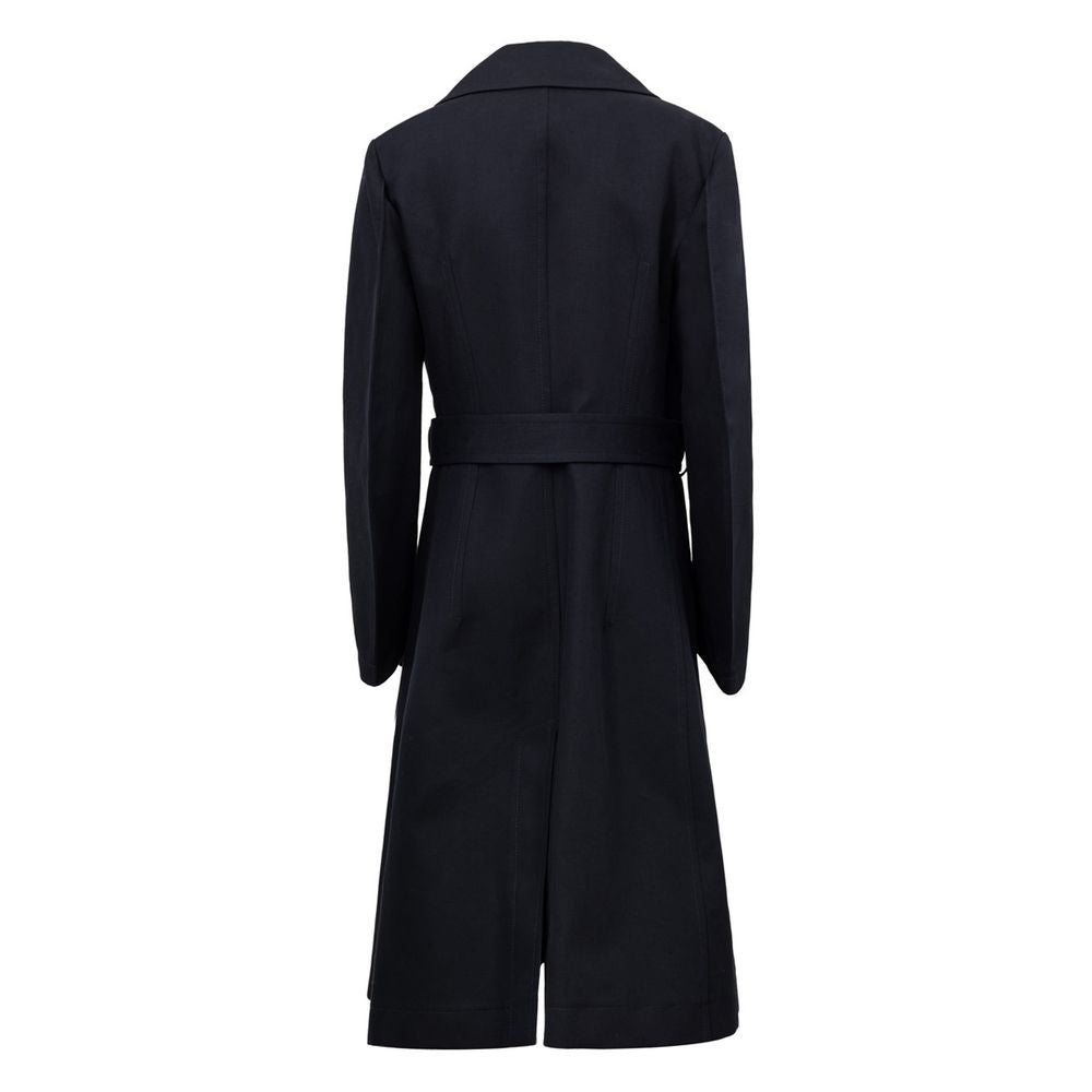 Bottega Veneta Blue Cotton Trench Coat BO-9139673-IT44|L