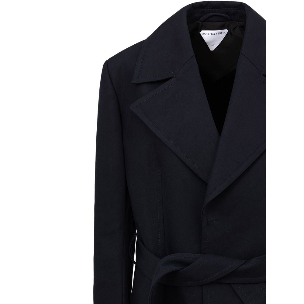 Bottega Veneta Blue Cotton Trench Coat BO-9139673-IT44|L