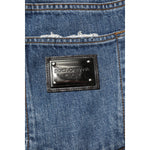 Dolce & Gabbana Blue Tattered Cotton Straight Denim Jeans PAN76486-40