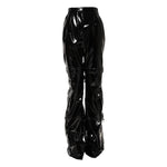 Dolce & Gabbana Black High Waist Cargo Bootcut Pants PAN76513-40