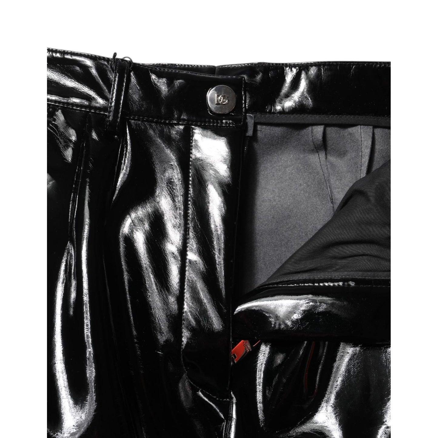 Dolce & Gabbana Black High Waist Cargo Bootcut Pants PAN76513-40