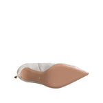 Elisabetta Franchi White Stiletto Heels Mid Calf Boots Shoes