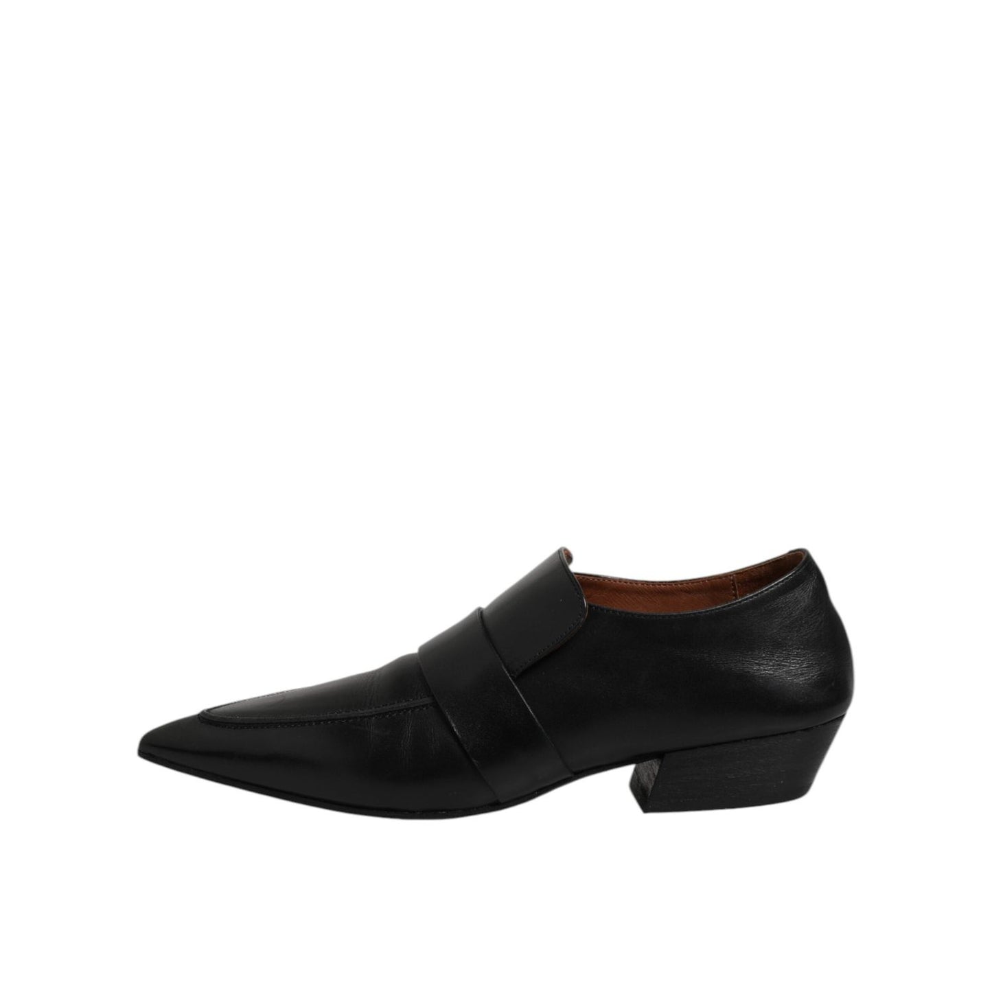 Marsell Black Soft Leather Loafer Pointed Toe Slip On Shoes LA12561-40