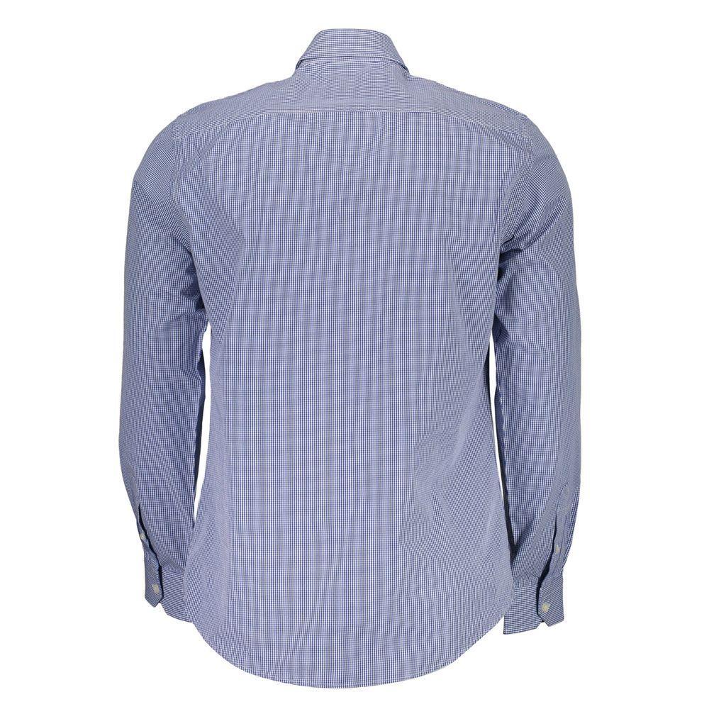 Harmont & Blaine Blue Cotton Shirt HA-14228-XXL