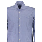 Harmont & Blaine Blue Cotton Shirt HA-14228-XXL