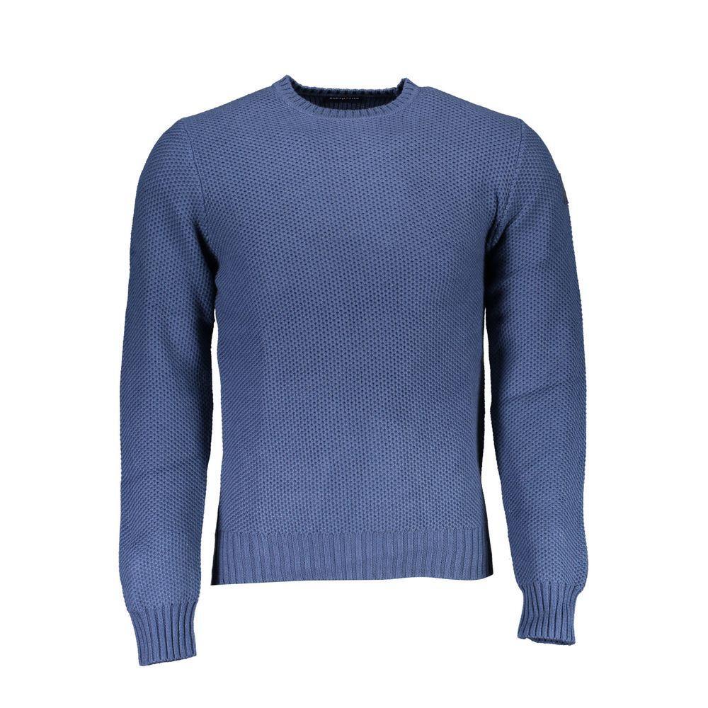 North Sails Blue Cotton Sweater NO-16263-XXL