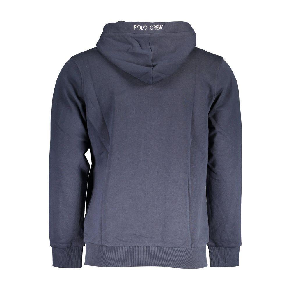 La Martina Blue Cotton Sweater LA-17150-S