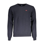 La Martina Blue Wool Sweater LA-17153-M
