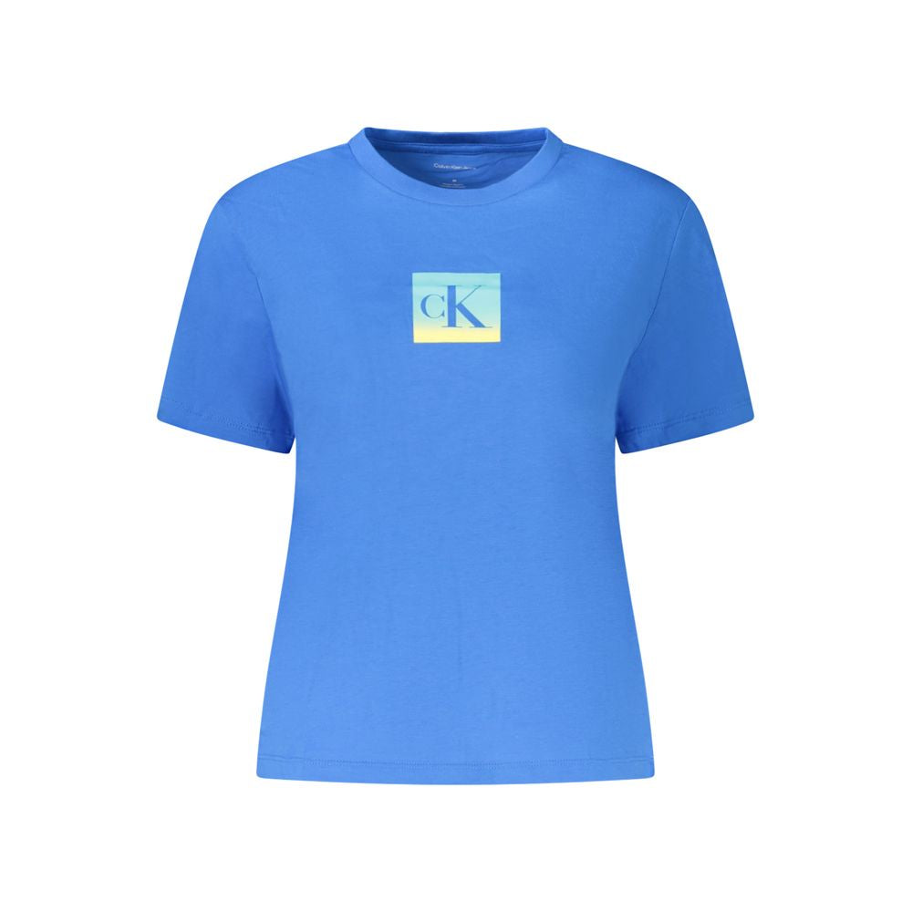 Calvin Klein Blue Cotton Tops & T-Shirt CA-39023-S