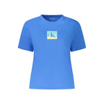 Calvin Klein Blue Cotton Tops & T-Shirt CA-39023-S