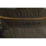 Dolce & Gabbana Military Green Patchwork Rucksack Backpack Bag BAG4635