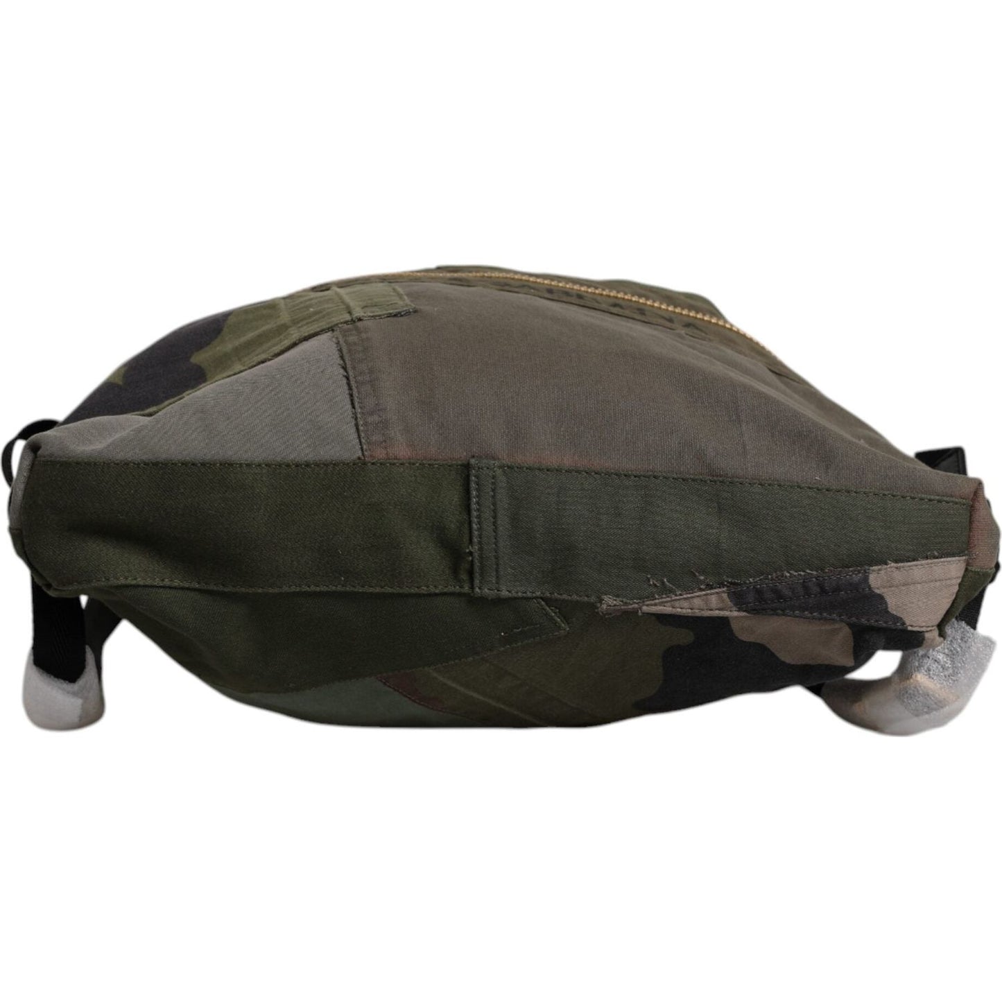 Dolce & Gabbana Military Green Patchwork Rucksack Backpack Bag BAG4636